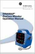 GE Dinamap ProCare 400  GE Procare 400 Operators Manual